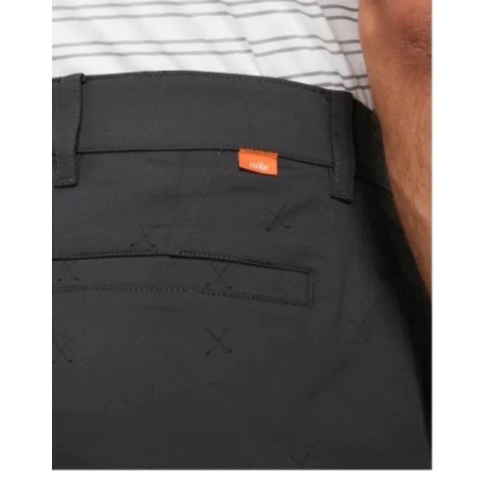 Nike Printed Chino Shorts mens Sz 30 New Grey Standard Fit Golf Clubs DA2892-07‎